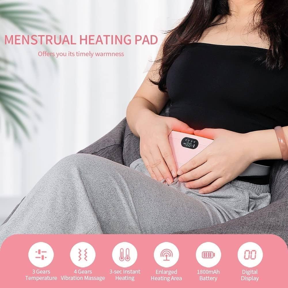 Poyams Period Cramps Heating Pad Massager - Relief from Period Cramp