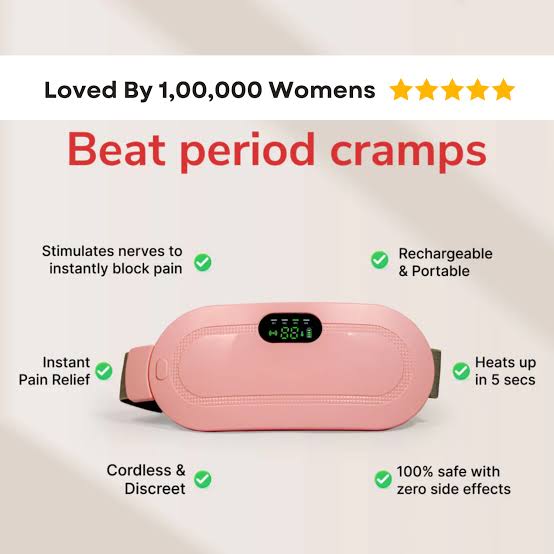 Poyams Period Cramps Heating Pad Massager - Relief from Period Cramp